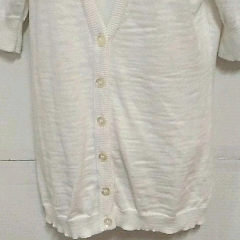 Caslon white cardigan/sweater sz M - Picture 2 of 8